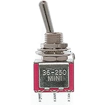 Miniatronics Miniature Toggle Switches -- DPDT 5Amp 120V pkg(8) - MNT3625008