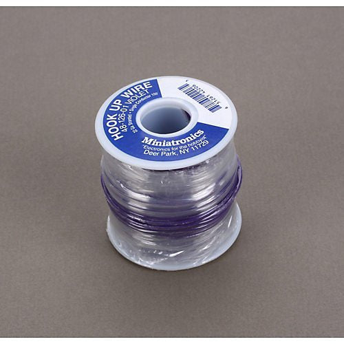 Miniatronics 22 Gauge Stranded Single Conductor Wire - 100' 30m -- Violet - MNT4812601