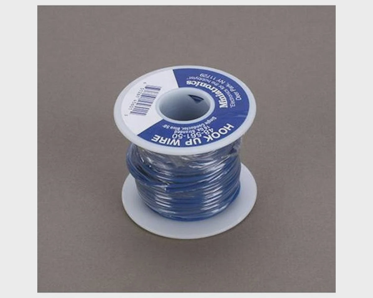 Miniatronics 16 Gauge Flexible Single Stranded Conductor Wire - 50' -- Blue - MNT4856150