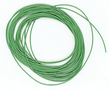 30 Gauge Ultra Flexible Stranded Single Conductor Wire - 10' 3m -- Green