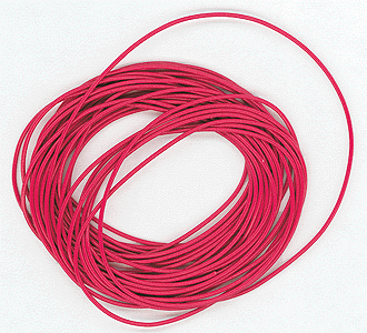 30 Gauge Ultra Flexible Stranded Single Conductor Wire - 10' 3m -- Red