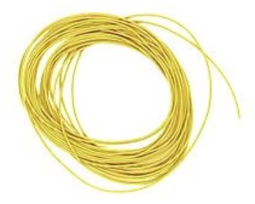 Miniatronics 30 Gauge Ultra Flexible Stranded Single Conductor Wire 10' 3m -- Yellow - MNT48Y3001