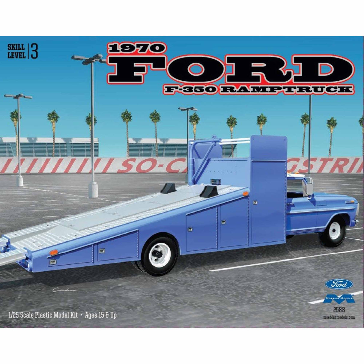 Moebius 1970 Ford F-350 Ramptruck 1/25th Scale