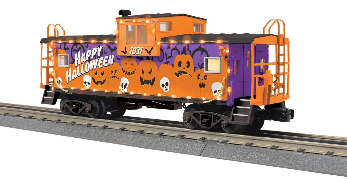 MTH 30-77437 O Halloween Extended Vision Caboose w/LED Lights