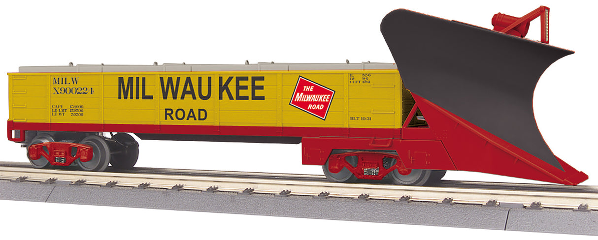 MTH O Heavy Duty Snow Plow Milwaukee Road