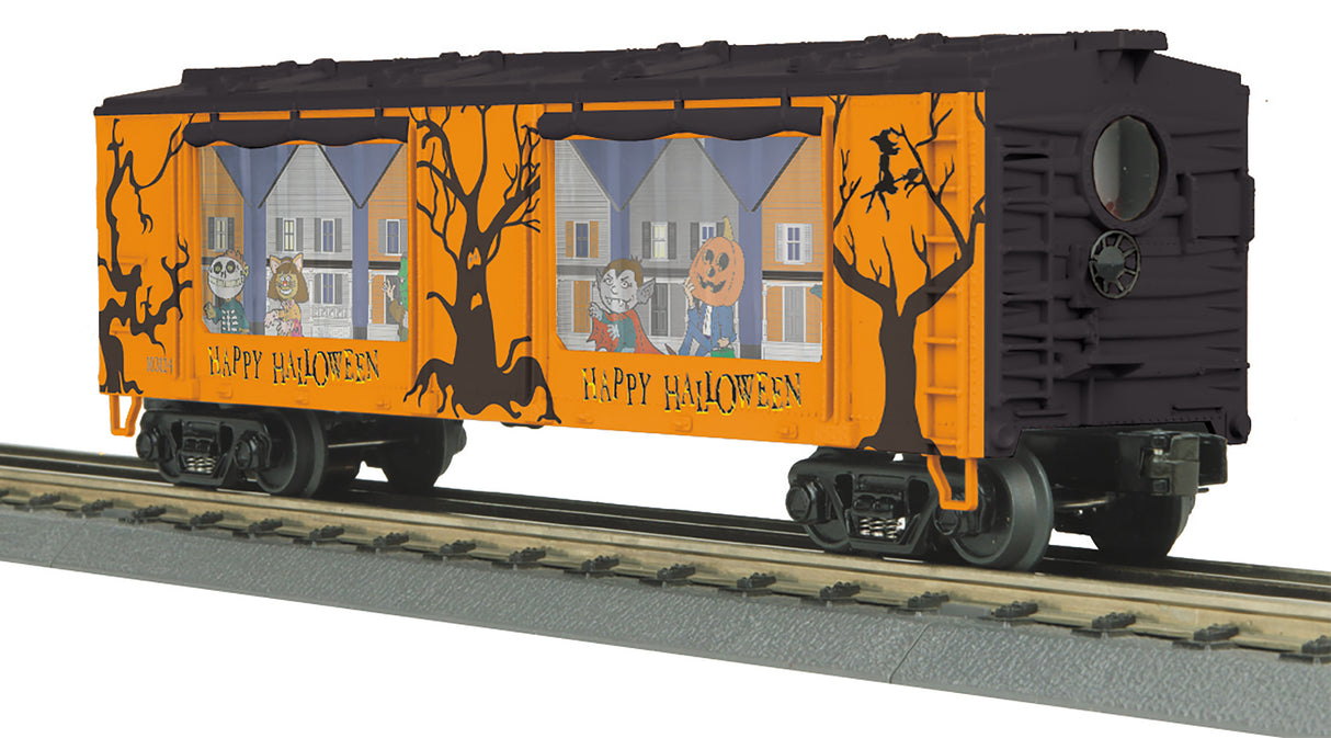 MTH O Operating Action Car - Halloween (Trick or Treaters)