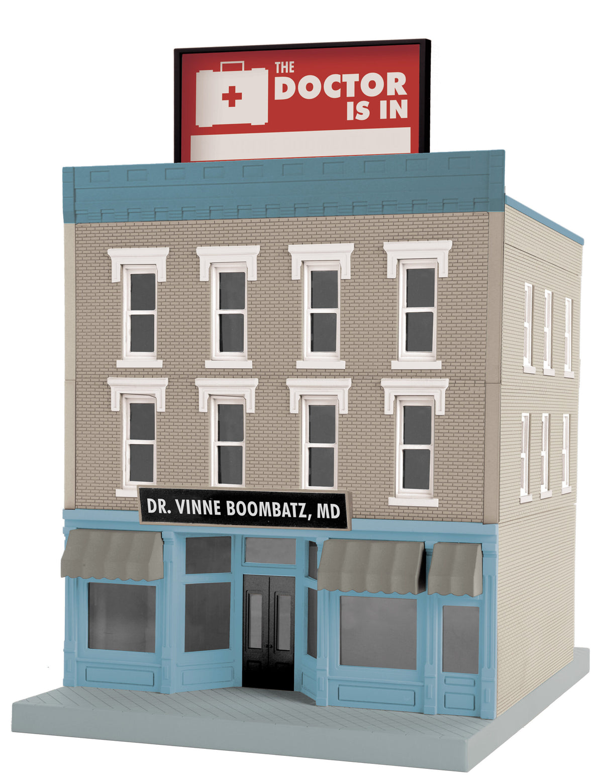 MTH O 3-Story City Building Dr. Vinnie Doombatz