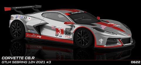 NSR 0622SW 1/32 Corvette C8.R GTLM Sebring 12h 2021 #3 Slot Car