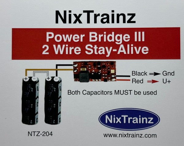 NixTrainz 204 Power Bridge III 2-Wire Stay-Alive