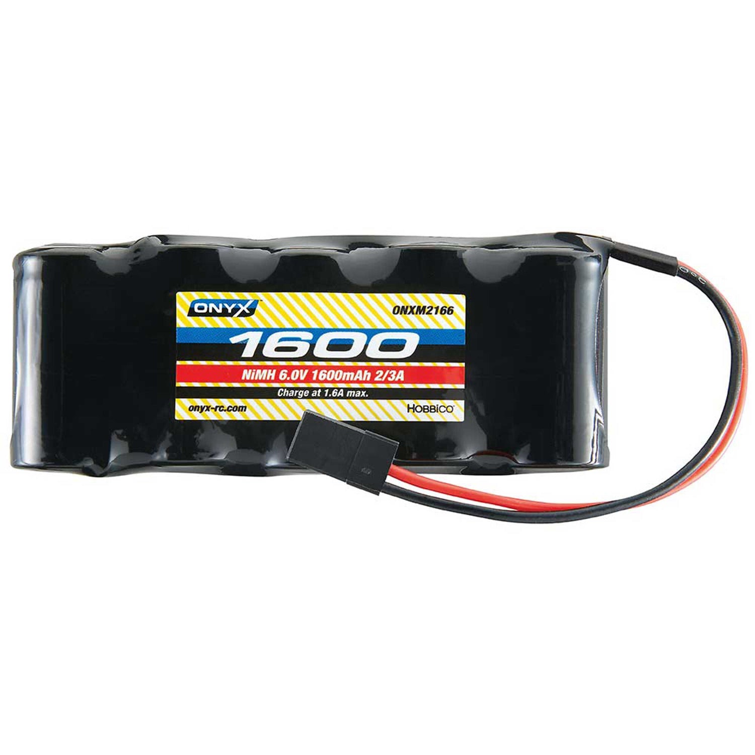 Onyx NiMH 6.0V 1600mAh 2/3A Flat Receiver Universal Plg - ONXM2170