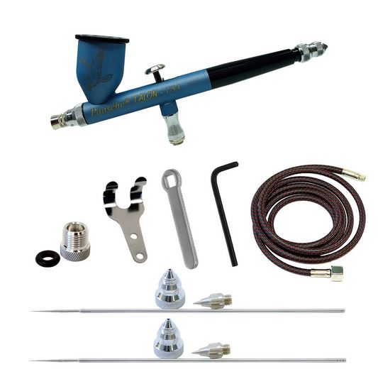 Paasche Talon C-TG3AS-PBB Gravity Feed w/.25, .38 & .66mm heads Cerakote Polar Blue-Black