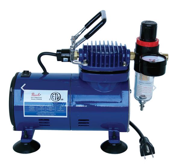 Paasche 1/5 H.P. Oilless Piston Comp. w. Regulator & Auto Shutoff - PASD500SR