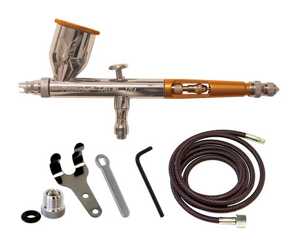 Paasche Talon Gravity Feed Airbrush Set (.38mm) & 1/8"BSP Adapter - PASTG1AS