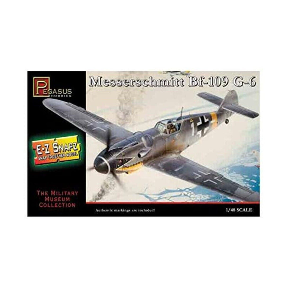 Pegasus E-Z Snapz Messershmitt Bf-109 G6 Plastic Model Kit