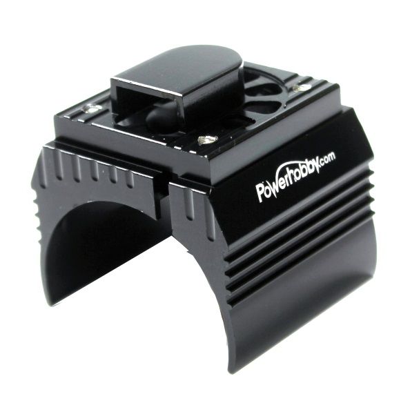 PowerHobby Aluminum Motor Heatsink Cooling Fan 1/10 540 / 550 Size Motor Black - PHBPHF10FANBLACK