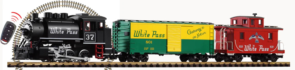 Piko 38109 White Pass (WP&YR) R/C Starter Set w/Analog Sound & Smoke (G-Scale) - PIKO38109