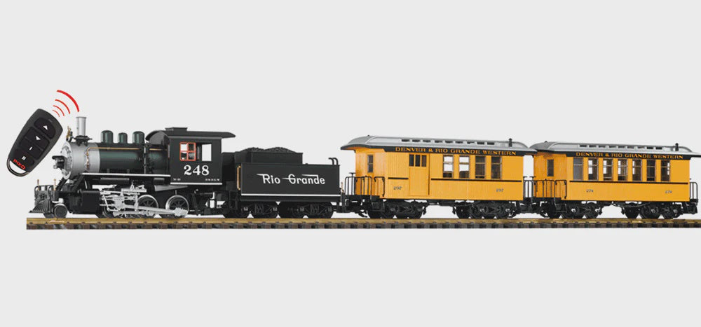 Piko 38112 D&RGW Passenger R/C Starter Set w/Analog Sound & Smoke (G-Scale) - PIKO38112