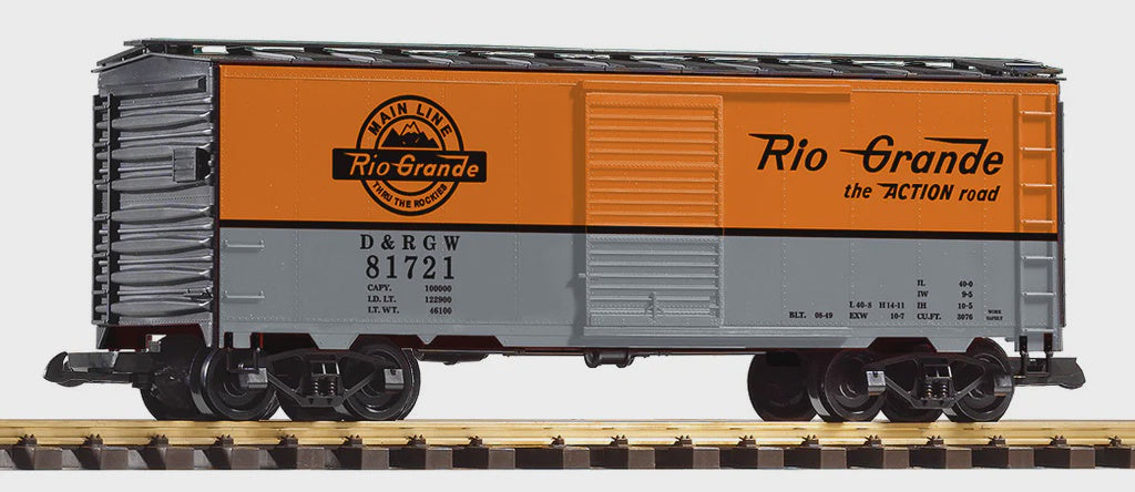 PIKO 38809 Denver & Rio Grande (D&RGW) Steel Boxcar (G-Scale)