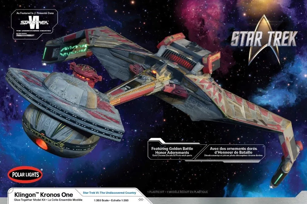 Polar Lights Star Trek 6: The Undiscovered Country Klingon Kronos One Ski Plastic Model Kit