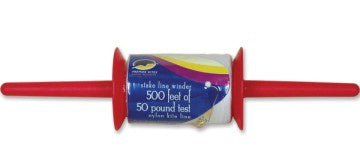 Premier Kites Traditional Stake Kite Winder w/500’ 50lb Test Line
