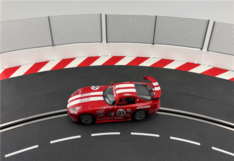 Professor Motor PMTR4003 Safety Wall Set White Base- ScaleAuto / Carrera / PolicarTrack - 6 pcs.
