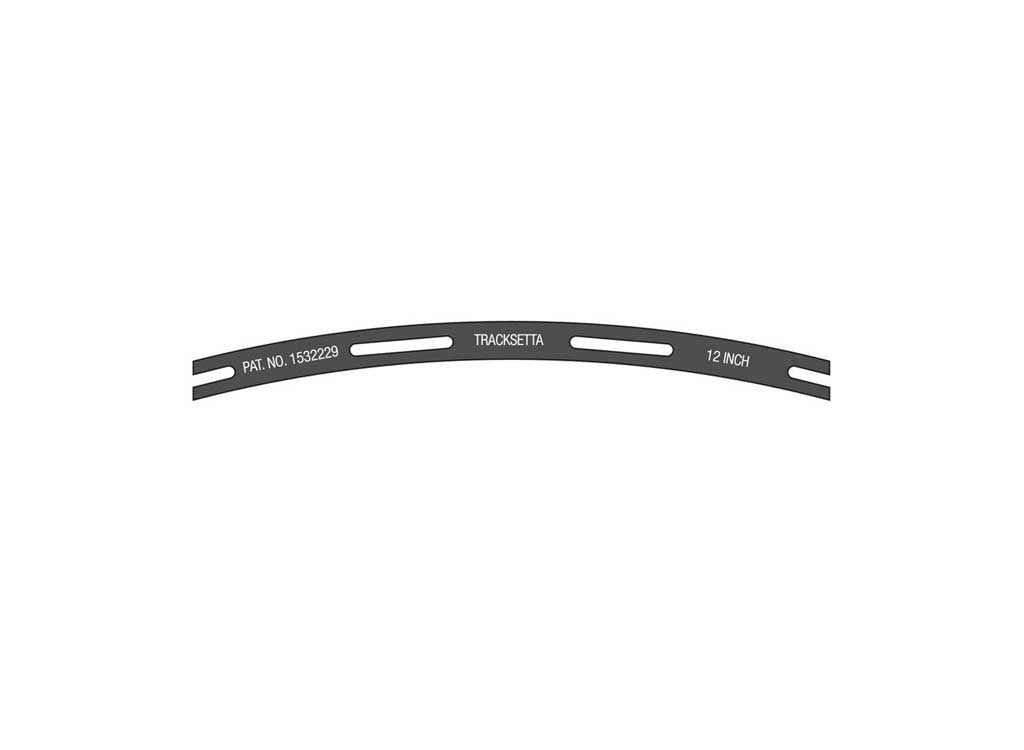 Peco Tracksetta Track Laying Template -- 12" 30.5cm Radius Curve - PPCNT12