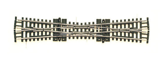 Peco SL380-F 6" Long Single Slip Switch Insulfrog, Code 55 -- 10-Degree Crossing Angle - PPCSL380F