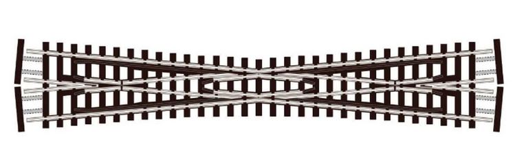 Peco SL-394F Code 55 Long Crossing, Insulfrog - N Scale