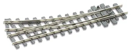 HOe (HOn2-1/2; HOn30") Narrow Gauge Turnout w/Code 80 Rail -- 12" Radius, Right-Hand