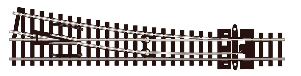 Peco Code 55 Unifrog Medium-Radius Turnout -- Right Hand - PPCSLU395F