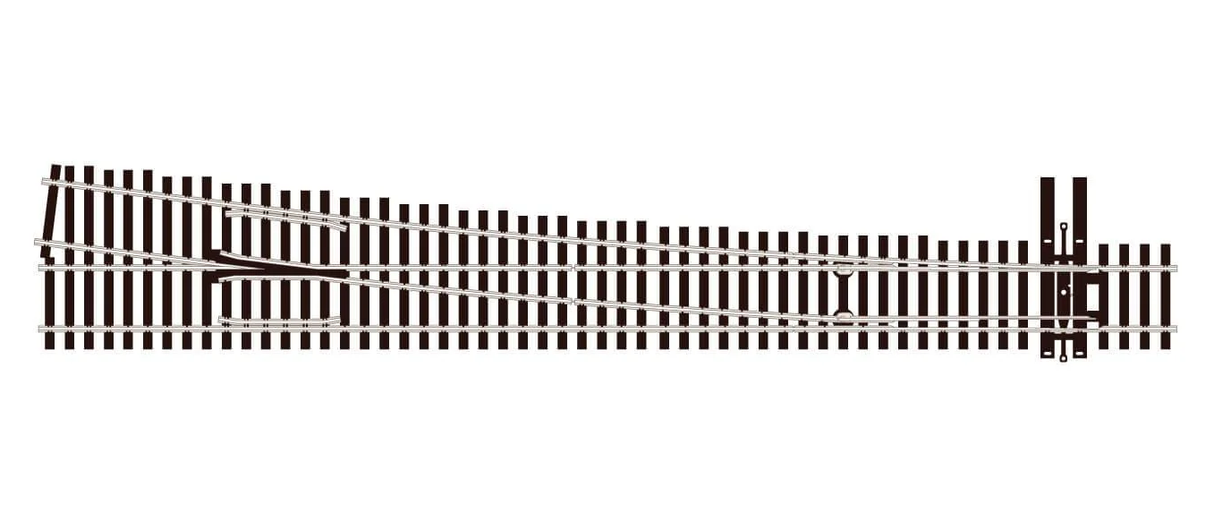 Peco SL-U8381 HO North American-Style Code 83 #8 Turnout - Streamline -- Right Hand - Unifrog