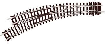 Peco Code 80 Curved Turnout - Setrack -- Left Hand - PPCST45