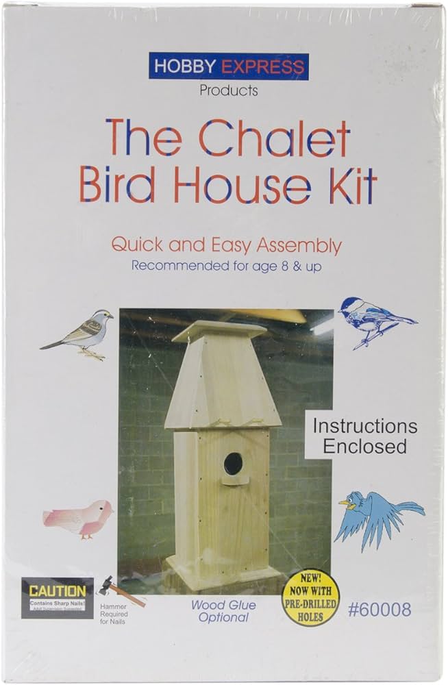 Chalet Bird House Kit Hobby Express