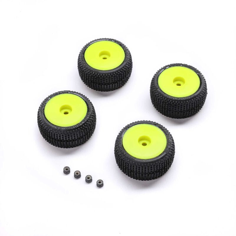 Pro-Line Blockade Tire, Proline OE, Wheel, Yellow, Mounted: Micro-T