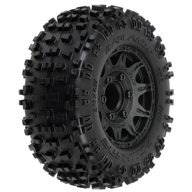 Pro-Line Racing Badlands 2.8" MTD Raid Black 6x30 F/R - PRO117310