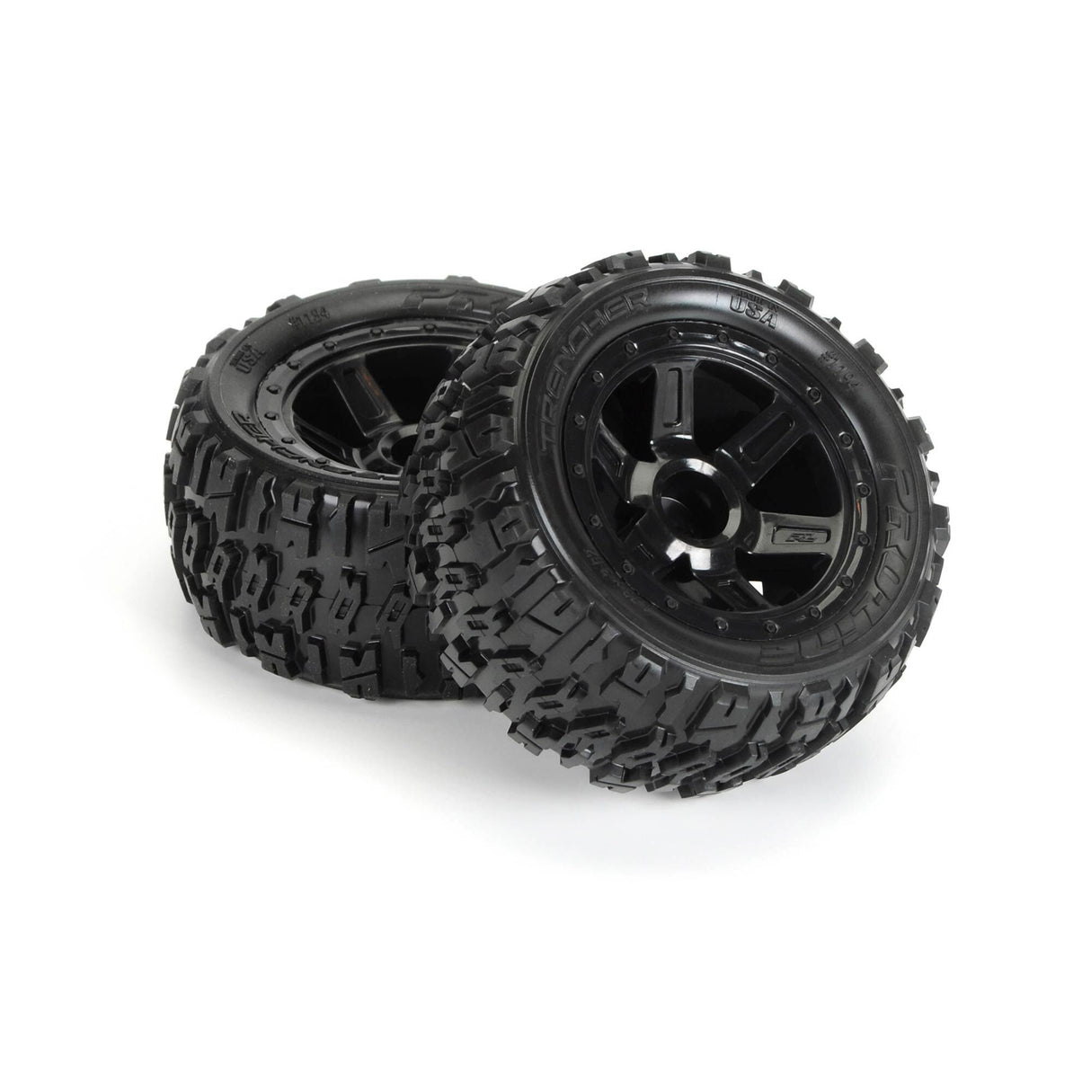 Pro-Line Racing 1/16 Trencher 2.2 M2 Tire Mounted on Desperado Wheels - E-Revo