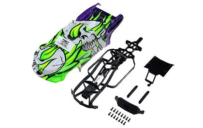 Pro-Line Racing Limited Edition Pre-Cut/Pre-Painted Brute Ghostfire Body w/ Clipless System for ARRMA MINI KRATON