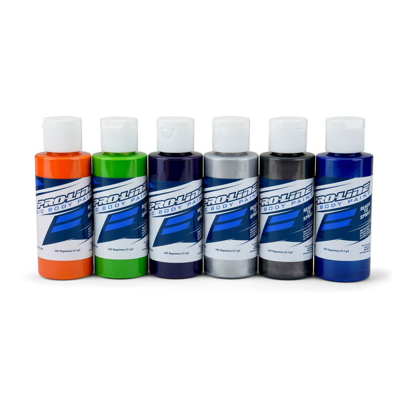 Pro-Line Racing RCPaintSecondaryColors-Org,Grn,Prp,Alm,Chrl,Prl Bl - PRO632301