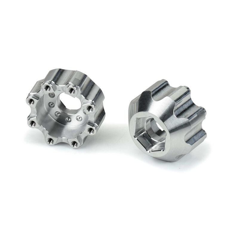 Pro-Line Racing 8x32 to 17mm 1/2" Offset Aluminum Hex Adapters - PRO635300