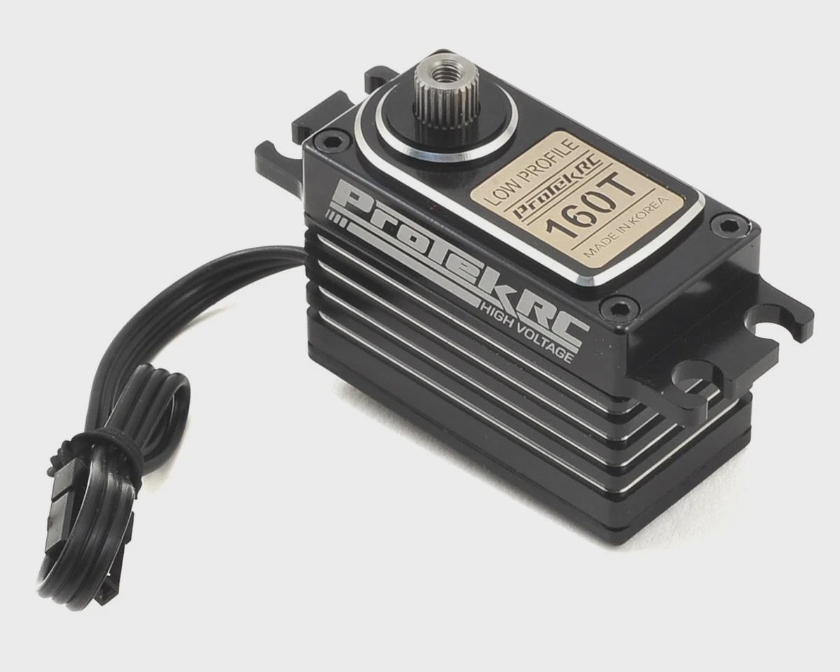 Proteck RC 160T Low Profile High Torque Metal Gear Servo High Voltage/Metal Case - PTK160T