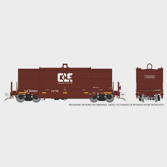 Rapido Trains HO Greenbrier Coil Car: Cincinnati & Lake Erie (W&LE): 6-Pack - Home Shops