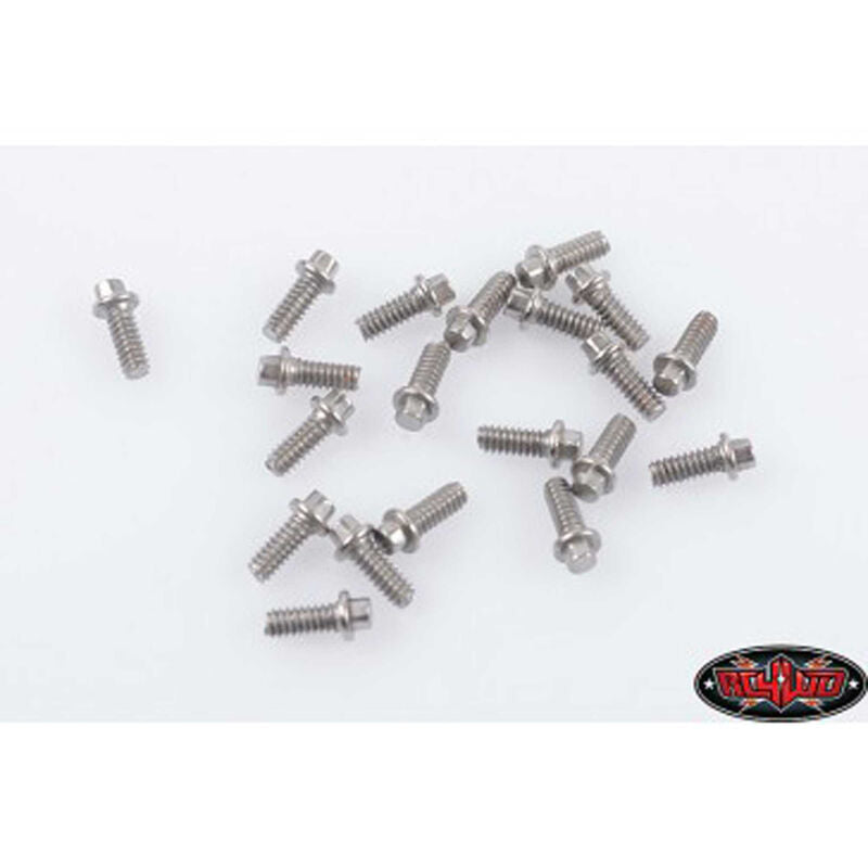 RC4WD Miniature Scale Hex Bolts (M1.6 x 4mm) (Silver) - RC4ZS1124