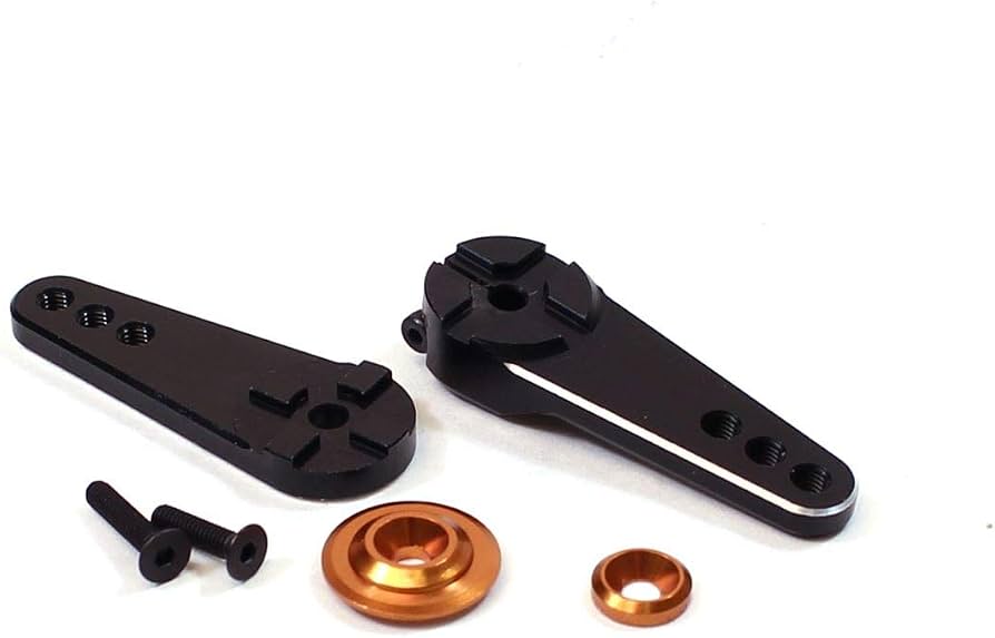 Racers Edge Aluminum Large 4-in-1 Clamping Servo Arm, 24 Tooth, for Hitec - RCE10220H