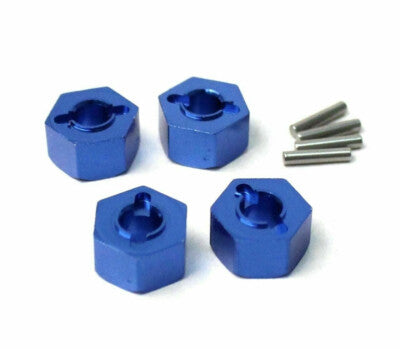 Racers Edge Slash 4WD Aluminum Drive Hex Set (4) - Blue - RCE1851BL