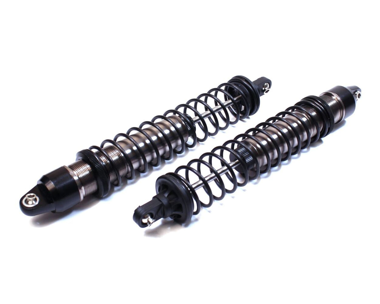 Racers Edge X-Maxx Aluminum Adjustable Shocks (pr.) - Black - RCE1905BK