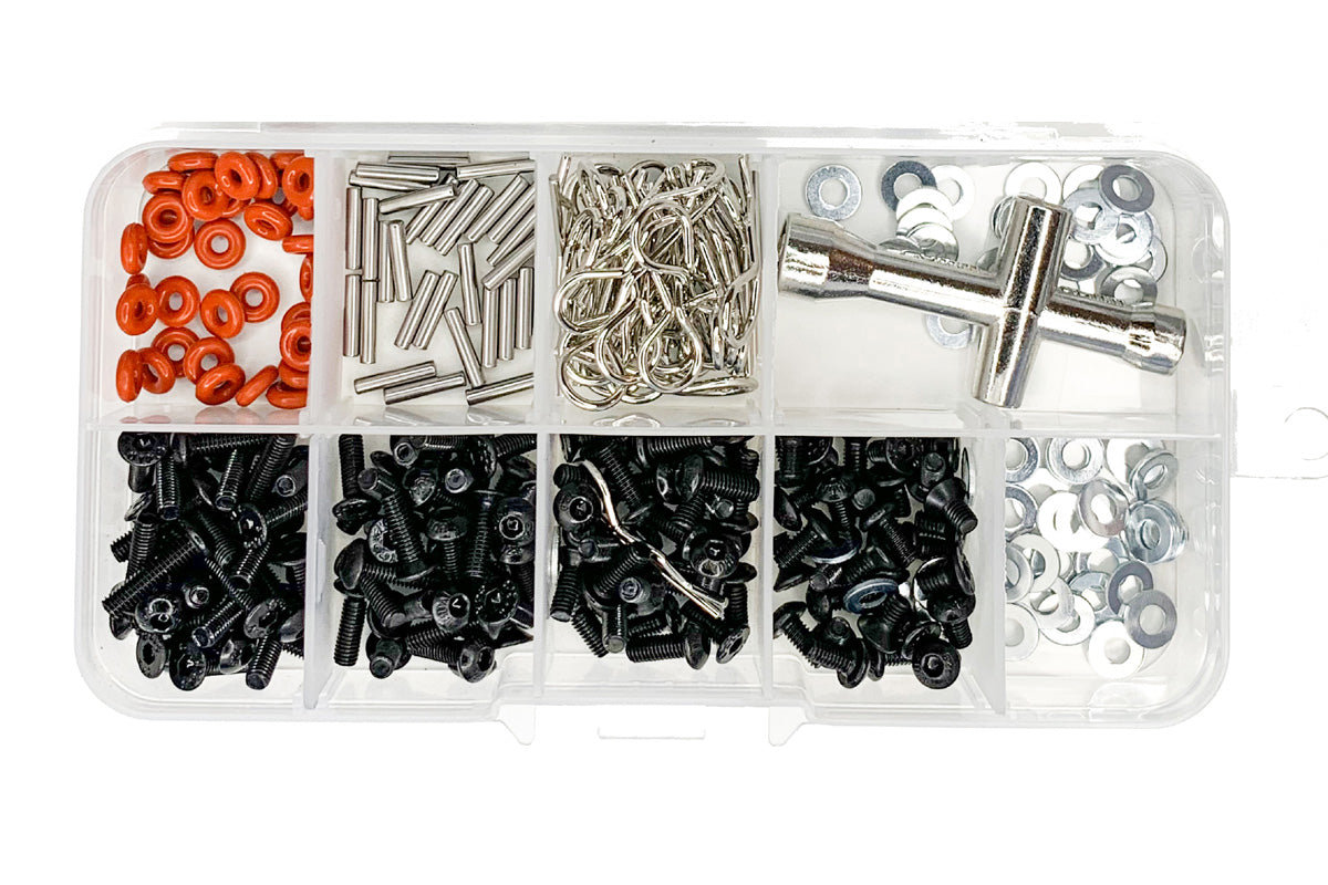 Racers Edge Screw and Parts Box Set w/Cross Wrench (161pcs) - RCE3116