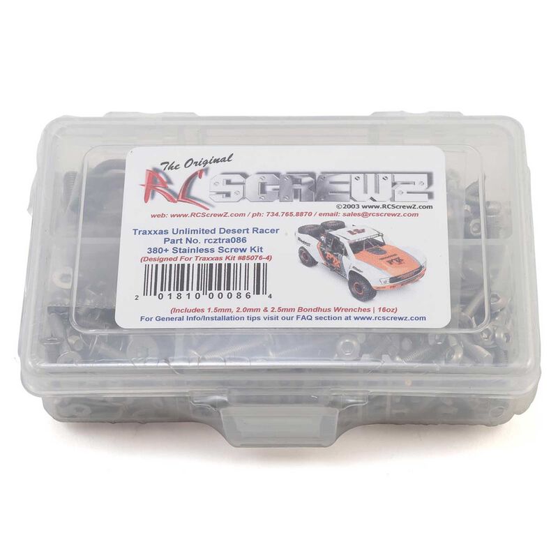 RC Screwz TRAXXAS UNLIMITED DESERT RACER METAL SHIELDED BEARING KIT - RCZTRA086B