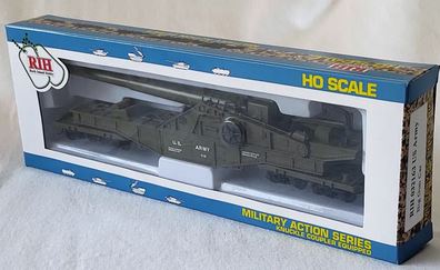 Rock Island Hobby HO Scale US Army Big Gun Car - RIH32163