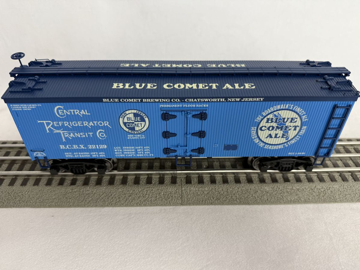 Ready Made Trains O Scale Woodside Reefer Blue Comet Beer #22129