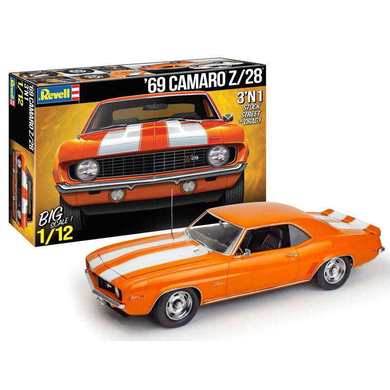 Revell 1/12 1969 Chevy Camaro 3N1 Plastic Model Kit
